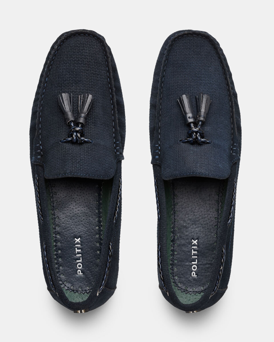 Serretto Suede Driver, Navy, hi-res
